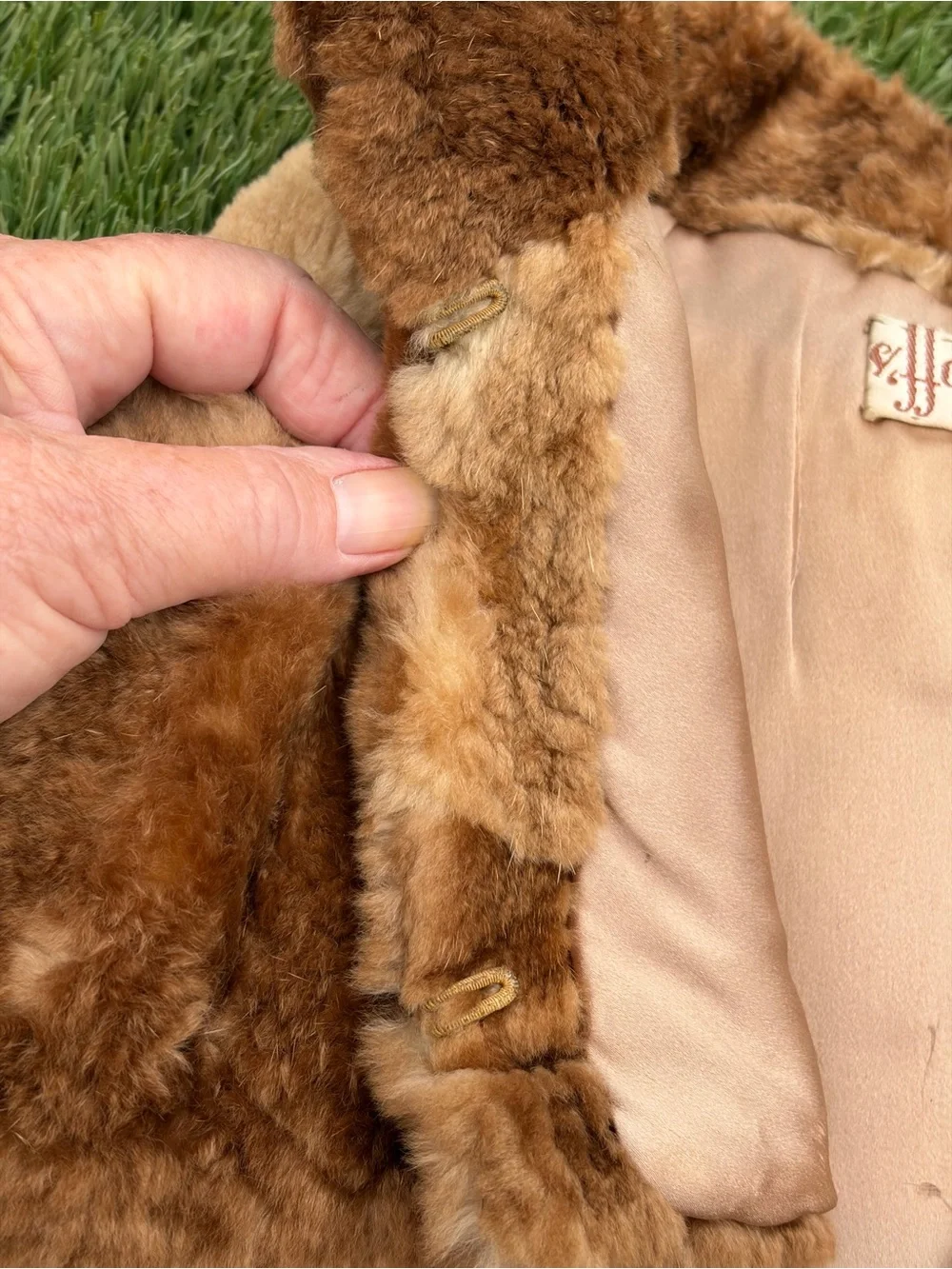 Buttersoft Genuine Sheared Beaver Fur Cape Collar Kids Fred Benioff 1940’s